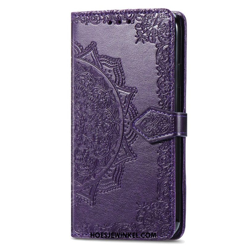 Leren Hoesje Oneplus Nord 4 Barokke Mandala Bescherming Hoesje