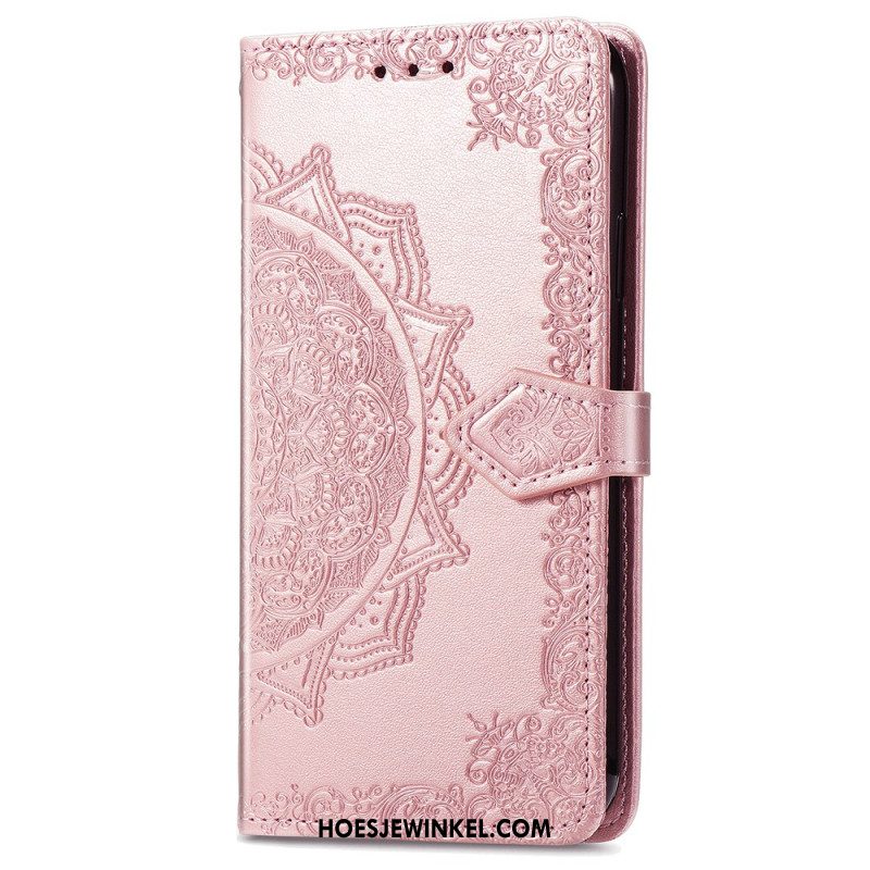 Leren Hoesje Oneplus Nord 4 Barokke Mandala Bescherming Hoesje