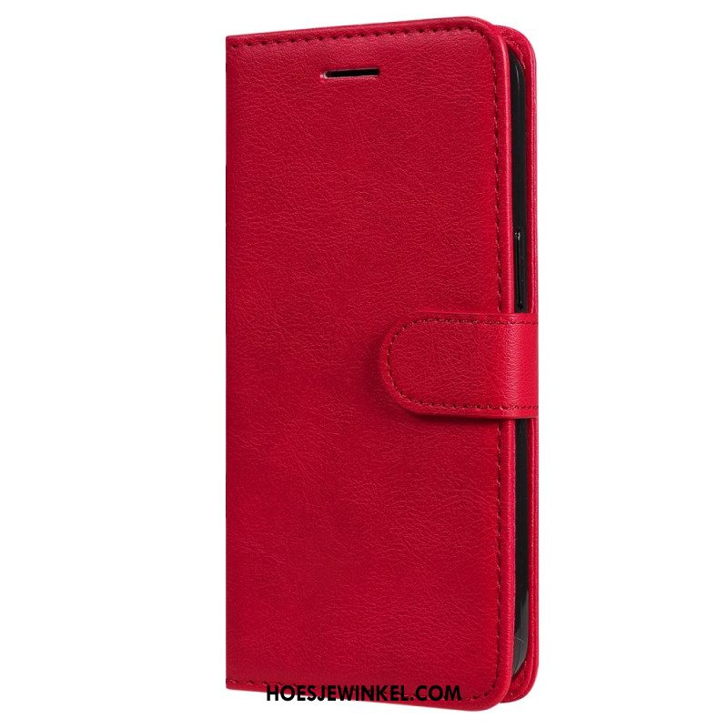 Leren Hoesje Oneplus Nord 4 Effen Leerlook
