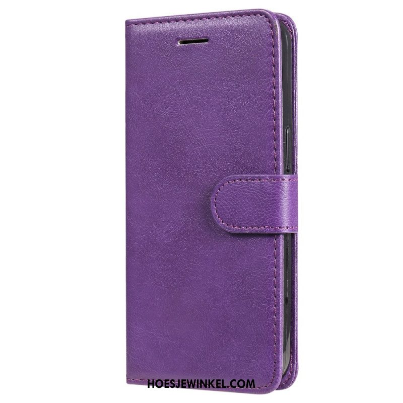 Leren Hoesje Oneplus Nord 4 Effen Leerlook
