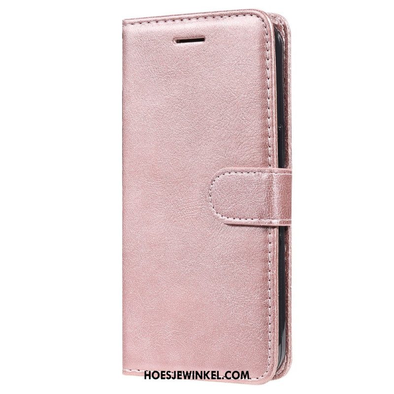 Leren Hoesje Oneplus Nord 4 Effen Leerlook