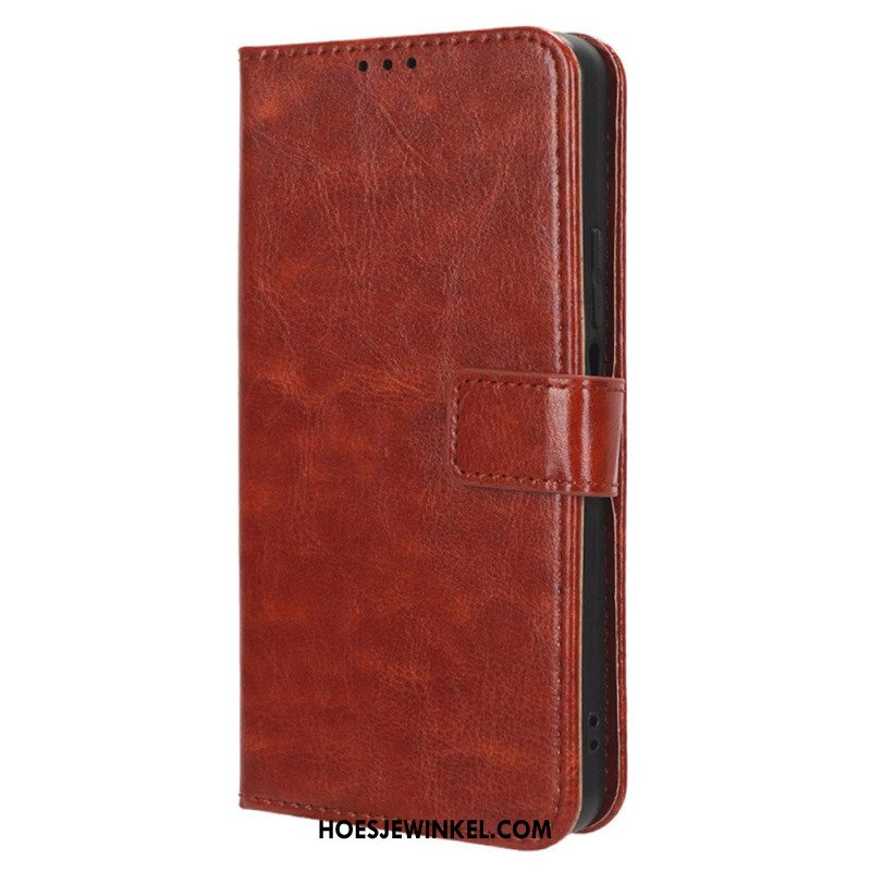 Leren Hoesje Oneplus Nord 4 Opvallend Imitatieleer Bescherming Hoesje