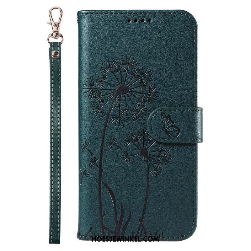 Leren Hoesje Oneplus Nord 4 Paardenbloemen Liefde Bescherming Hoesje