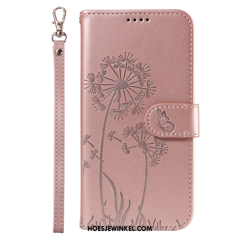 Leren Hoesje Oneplus Nord 4 Paardenbloemen Liefde Bescherming Hoesje