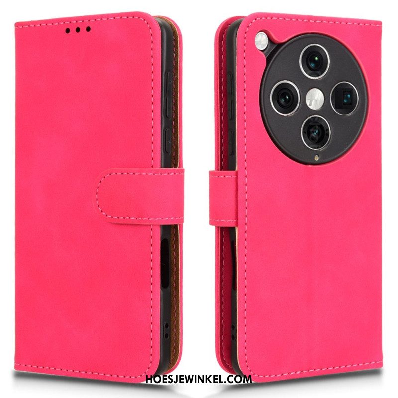 Leren Hoesje Oppo Find X8 Pro Suède-effect Bescherming Hoesje