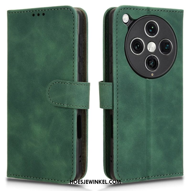 Leren Hoesje Oppo Find X8 Pro Suède-effect Bescherming Hoesje