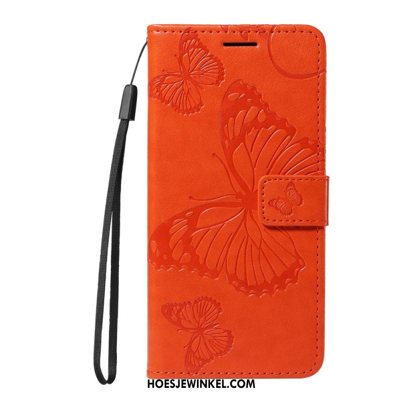 Leren Hoesje Oppo Find X8 Reuzenvlinders Bescherming Hoesje