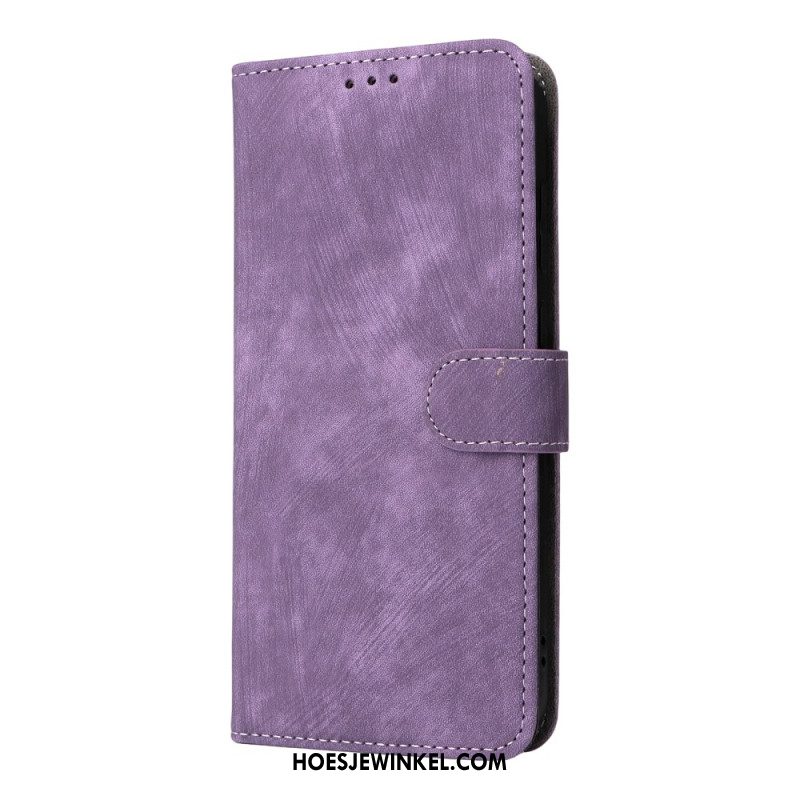 Leren Hoesje Oppo Find X9 5g Suède-effect Met Bandje Bescherming Hoesje