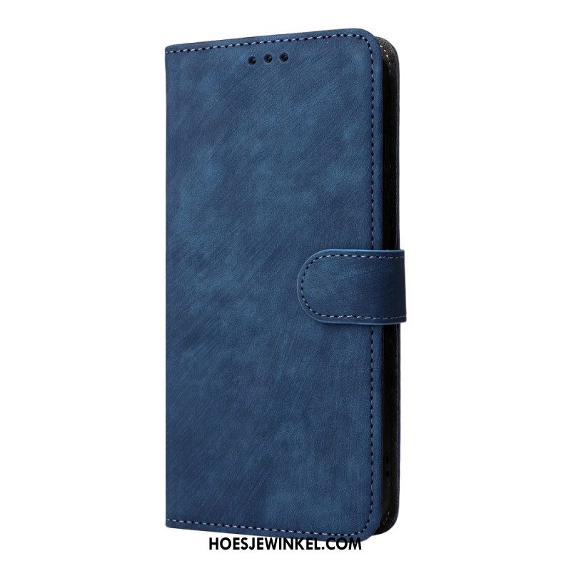 Leren Hoesje Oppo Find X9 5g Suède-effect Met Bandje Bescherming Hoesje