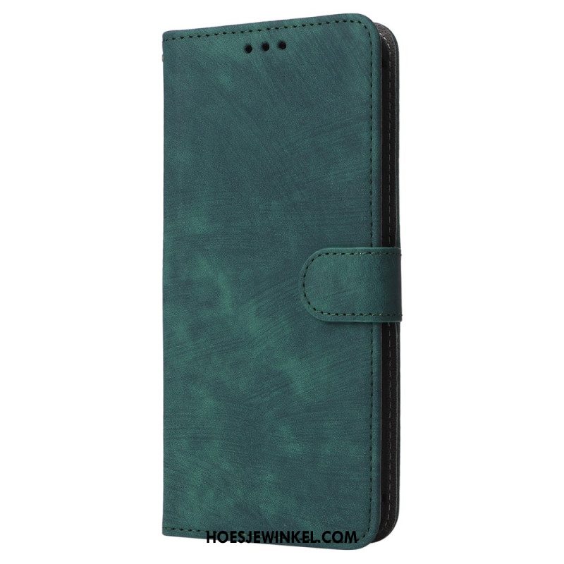 Leren Hoesje Oppo Reno 11f 5g Rfid-blokkering En Riem Met Suède-effect Bescherming Hoesje