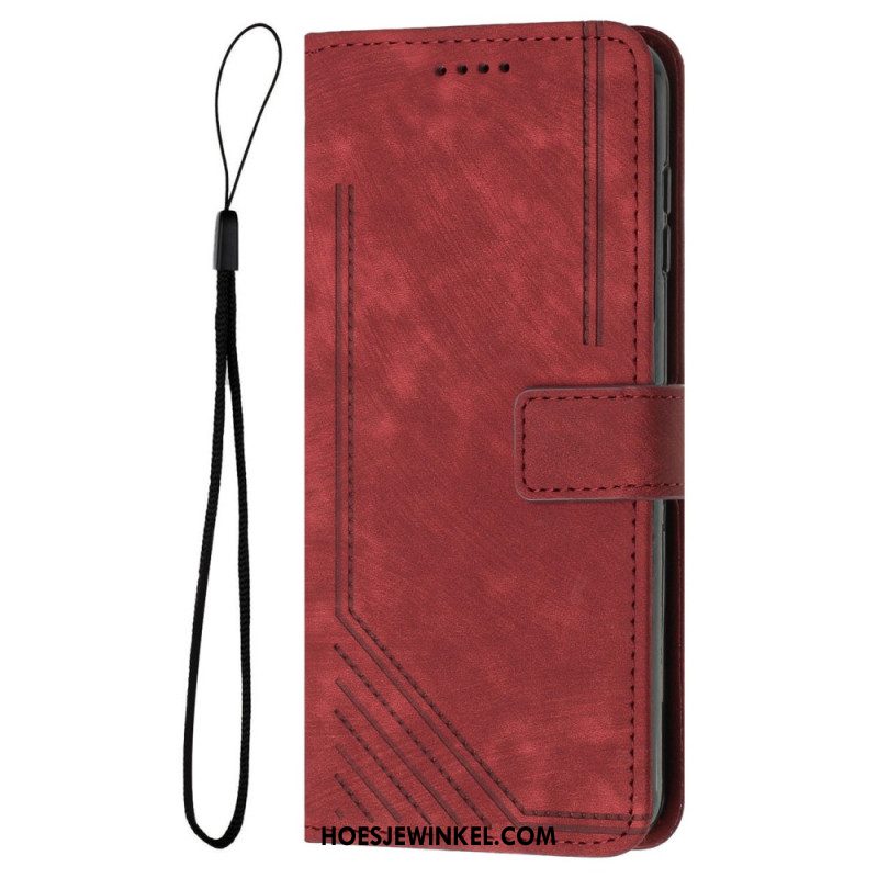 Leren Hoesje Oppo Reno 13 5g Retro Stijl Bescherming Hoesje