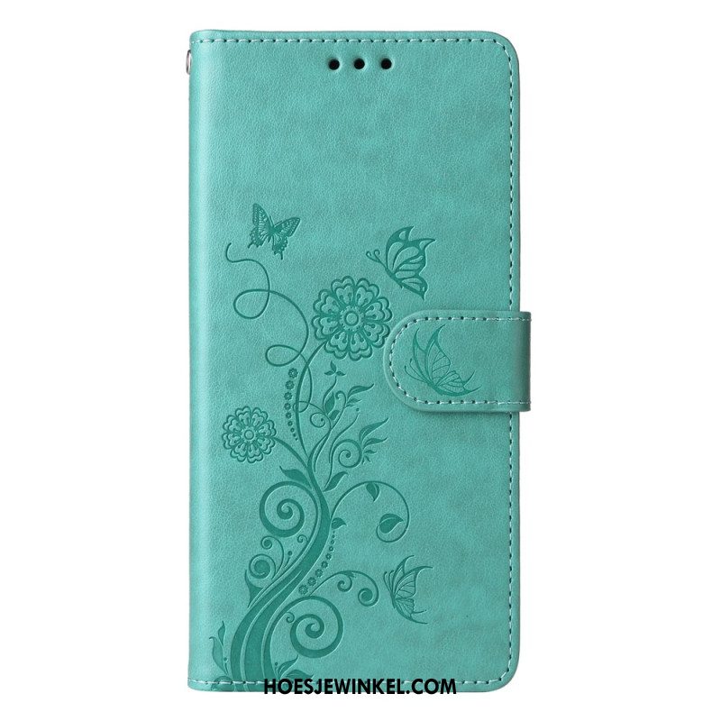 Leren Hoesje Oppo Reno 13 Pro 5g Floraliën Bescherming Hoesje