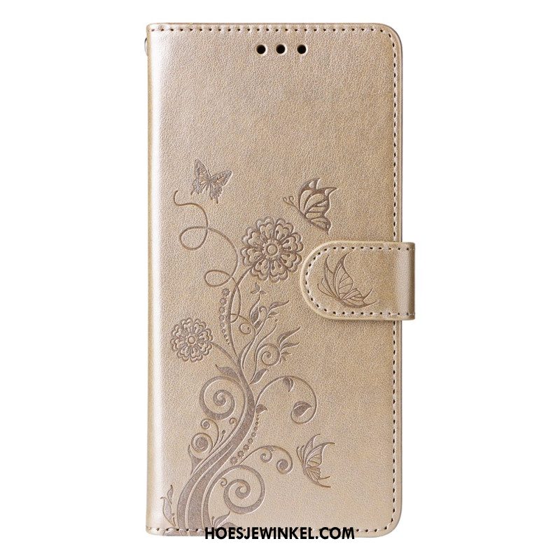 Leren Hoesje Oppo Reno 13 Pro 5g Floraliën Bescherming Hoesje