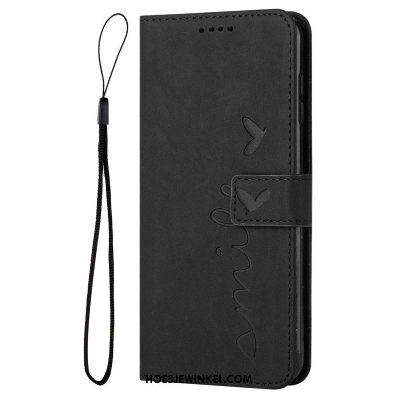 Leren Hoesje Oppo Reno 13 Pro 5g Glimlach Bescherming Hoesje