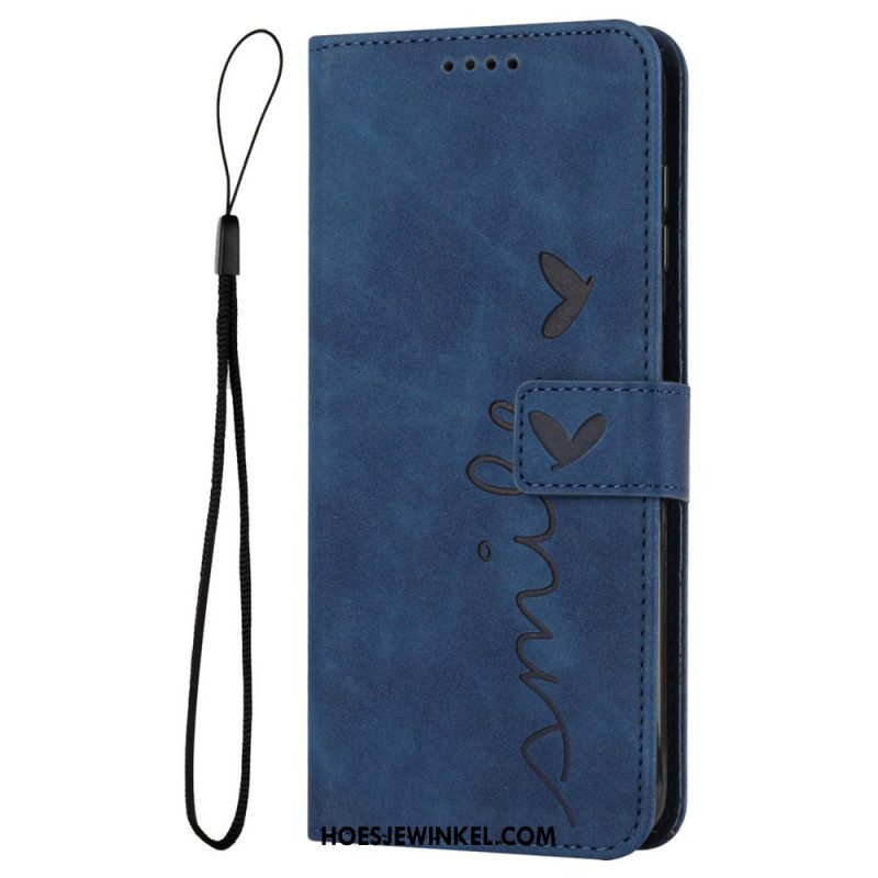 Leren Hoesje Oppo Reno 13 Pro 5g Glimlach Bescherming Hoesje