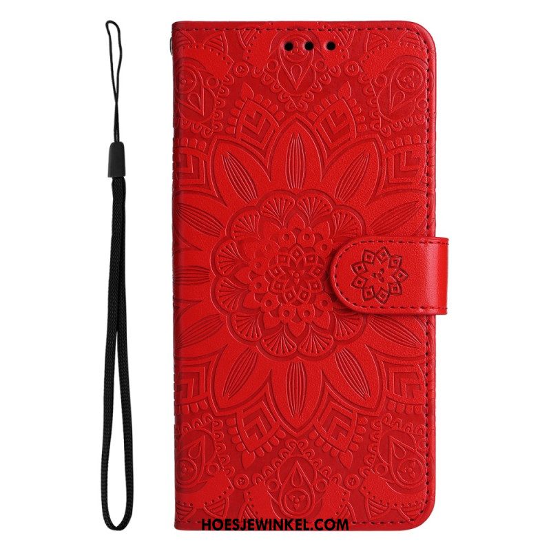 Leren Hoesje Oppo Reno 13 Pro 5g Zonnebloem