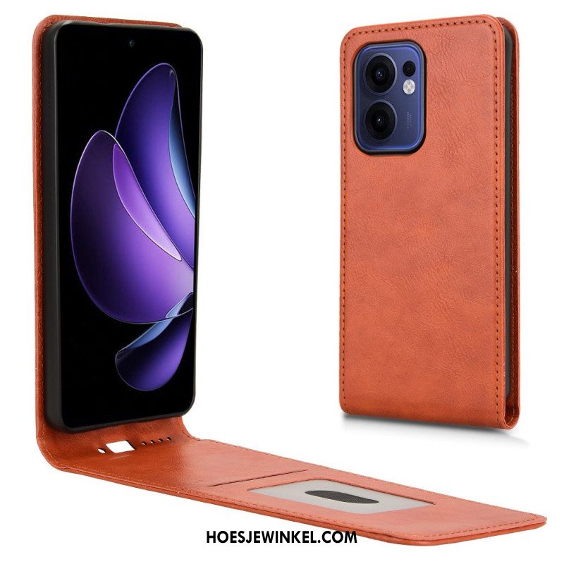 Leren Hoesje Oppo Reno 13f 4g / 5g / 13 Fs 5g Ontwerp Met Verticale Klep Bescherming Hoesje