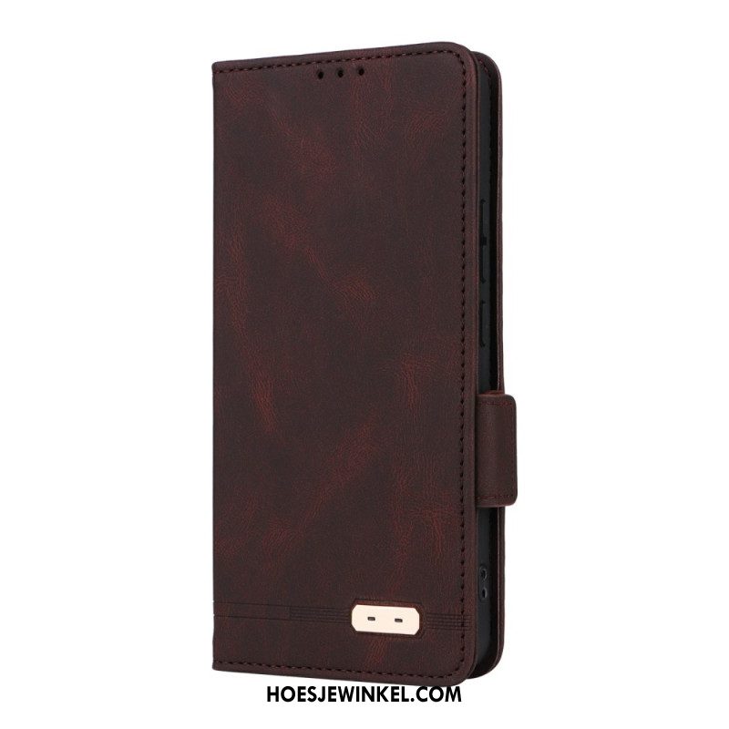 Leren Hoesje Oppo Reno 13f 4g / 5g / 13 Fs 5g Retro Design Bescherming Hoesje