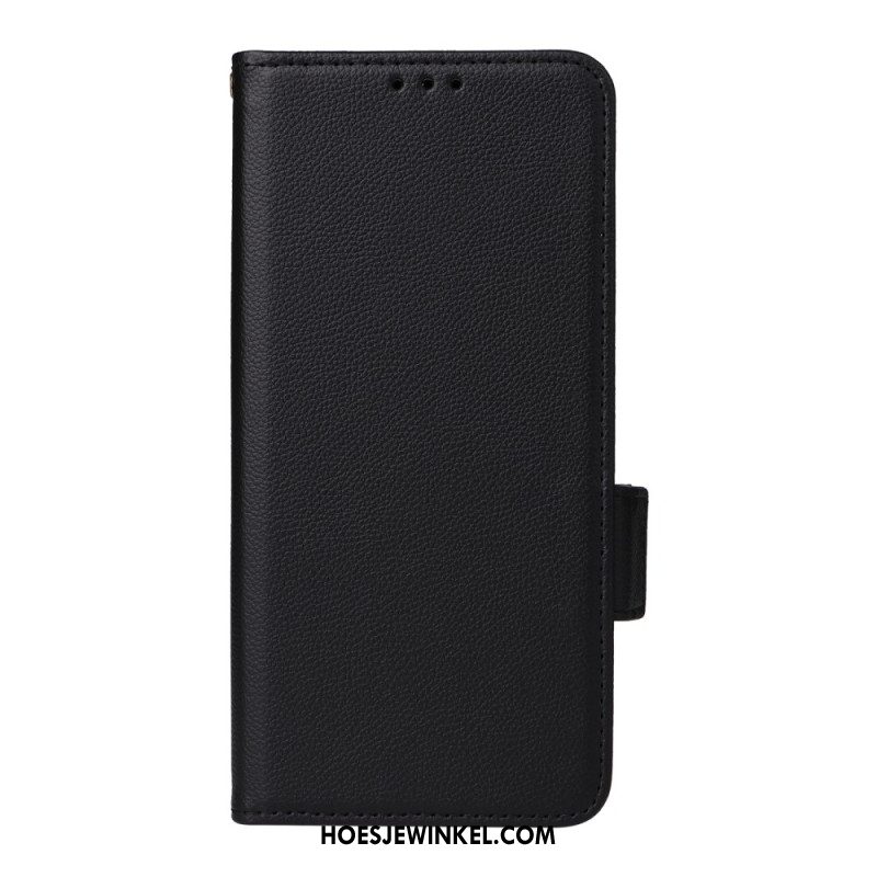 Leren Hoesje Oppo Reno 14 5g Gestructureerd Met Bandje Bescherming Hoesje