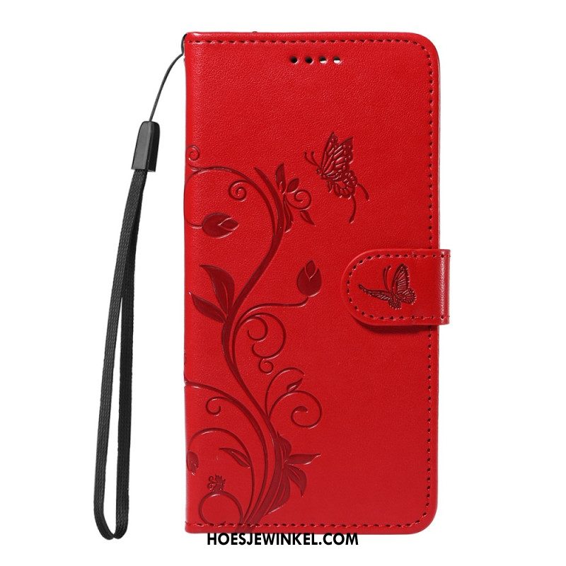 Leren Hoesje Oppo Reno 14 5g Kleine Bloemen