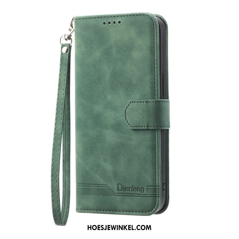 Leren Hoesje Oppo Reno 14 Pro 5g Dierfeng Bescherming Hoesje