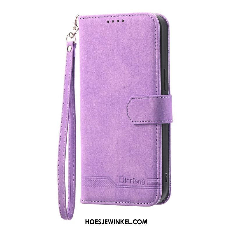 Leren Hoesje Oppo Reno 14 Pro 5g Dierfeng Bescherming Hoesje