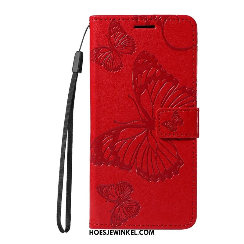 Leren Hoesje Oppo Reno 14 Pro 5g Reuzenvlinders Bescherming Hoesje