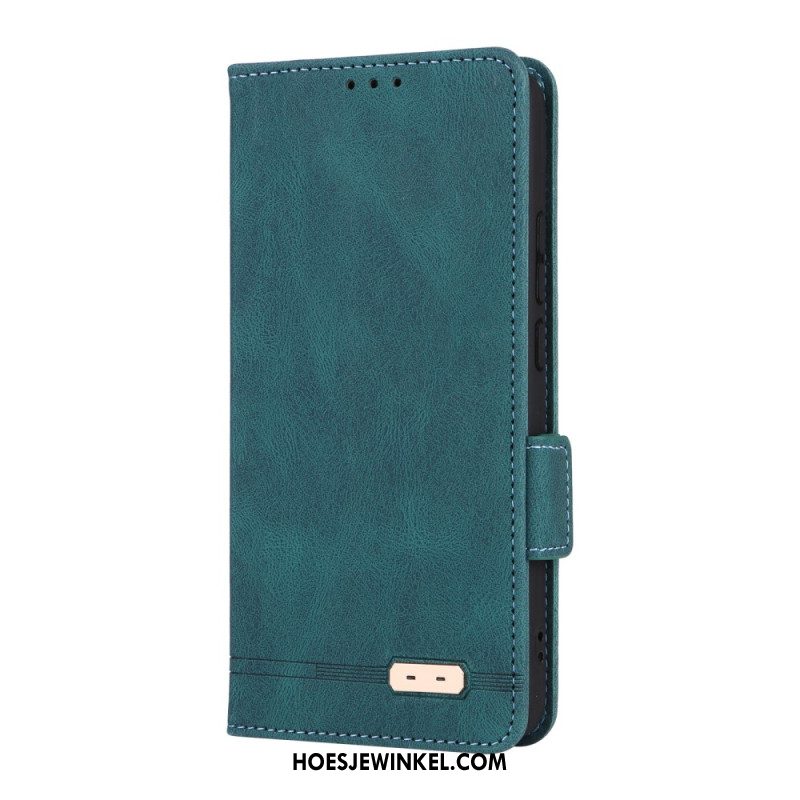 Leren Hoesje Oppo Reno 14 Pro 5g Vintage Suède-effect Bescherming Hoesje