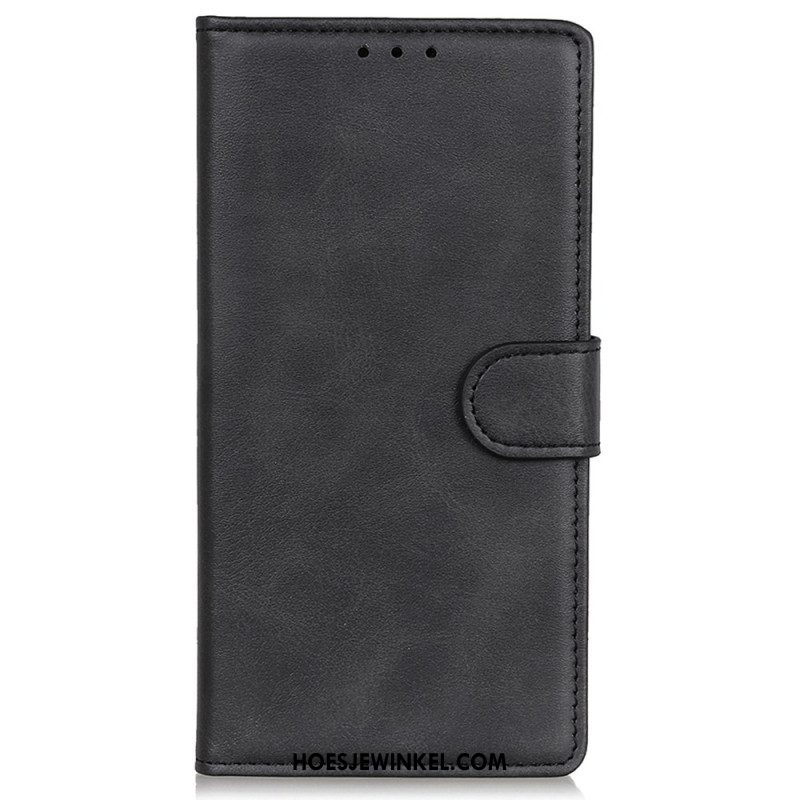 Leren Hoesje Samsung Galaxy A16 5g Mat Kunstleer Bescherming Hoesje