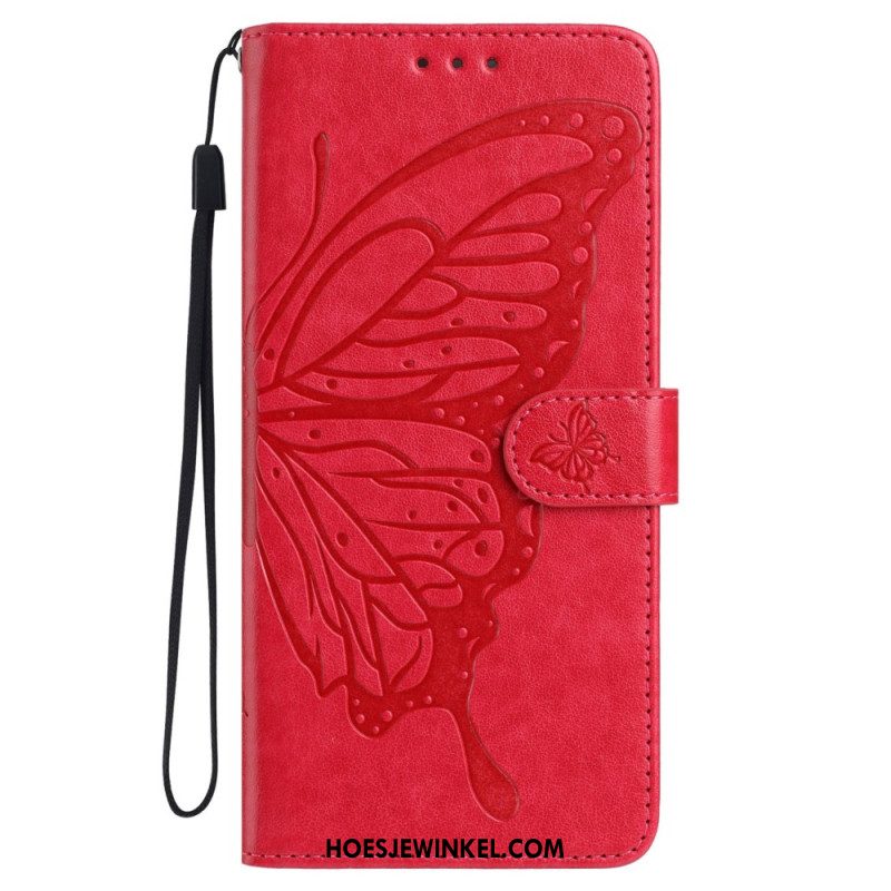 Leren Hoesje Samsung Galaxy A17 4g / 5g Vlinderdesign Bescherming Hoesje