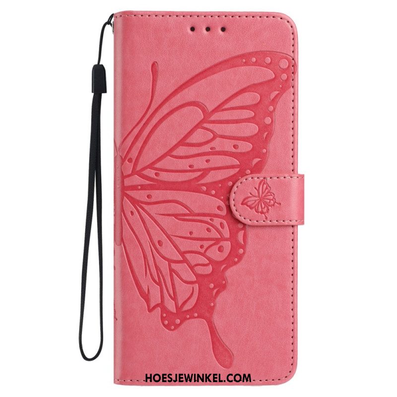 Leren Hoesje Samsung Galaxy A17 4g / 5g Vlinderdesign Bescherming Hoesje