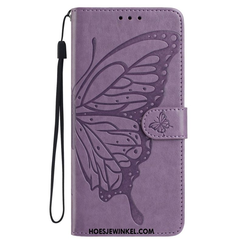 Leren Hoesje Samsung Galaxy A17 4g / 5g Vlinderdesign Bescherming Hoesje