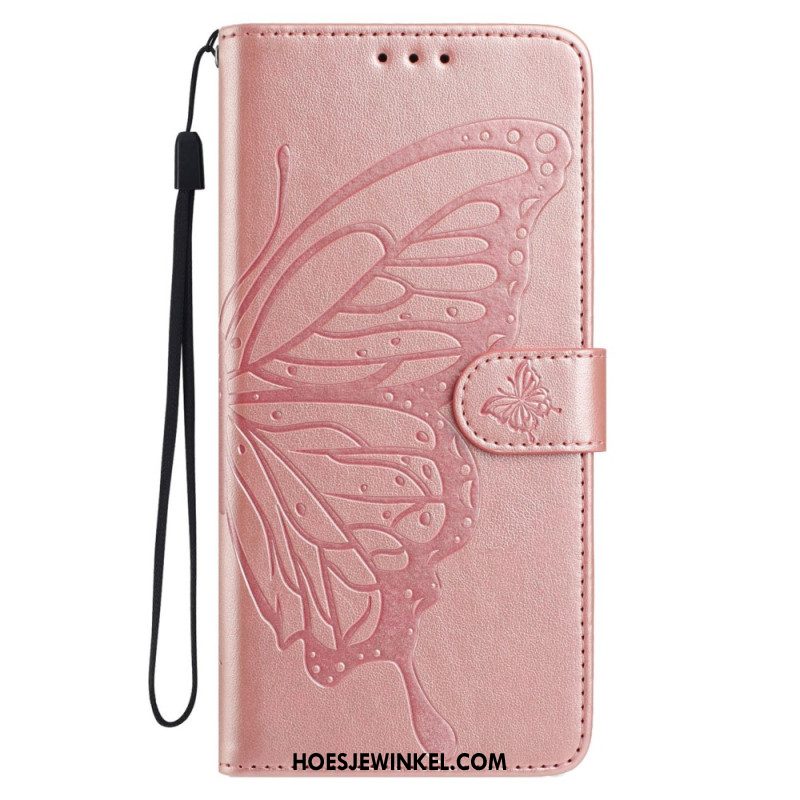 Leren Hoesje Samsung Galaxy A17 4g / 5g Vlinderdesign Bescherming Hoesje