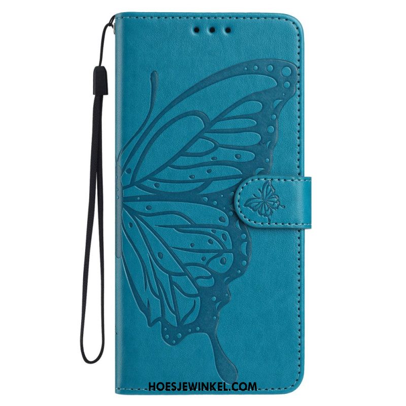 Leren Hoesje Samsung Galaxy A17 4g / 5g Vlinderdesign Bescherming Hoesje