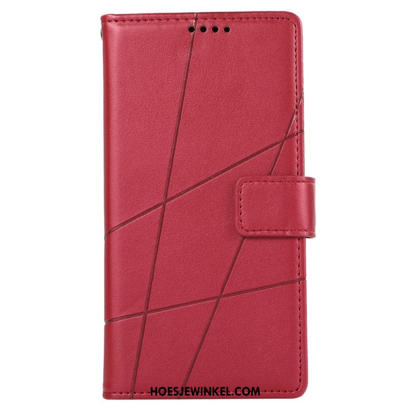Leren Hoesje Samsung Galaxy M55 5g Straplijnen