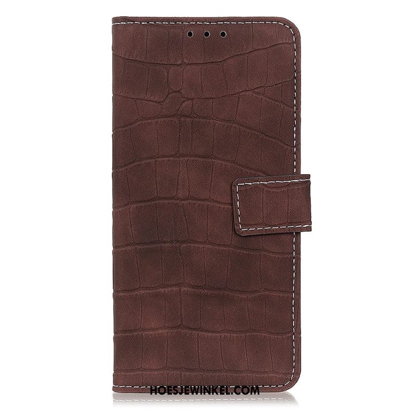 Leren Hoesje Samsung Galaxy S24 5g Krokodillenleereffect Bescherming Hoesje