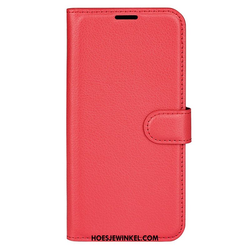 Leren Hoesje Samsung Galaxy S24 Fe Litchi Kunstleer