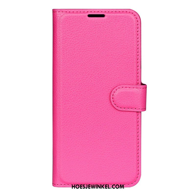 Leren Hoesje Samsung Galaxy S24 Fe Litchi Kunstleer
