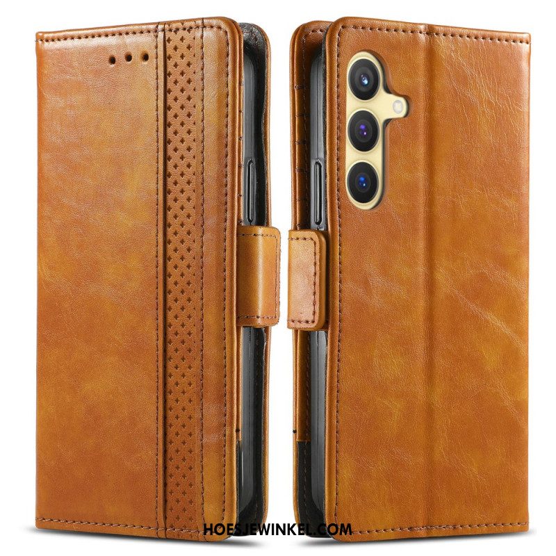 Leren Hoesje Samsung Galaxy S25 5g Caseneo Rfid Bescherming Bescherming Hoesje