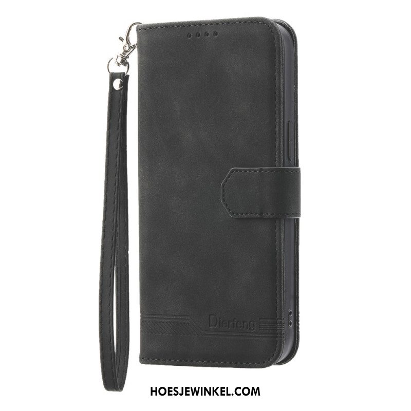 Leren Hoesje Samsung Galaxy S25 5g Dierfeng Bescherming Hoesje