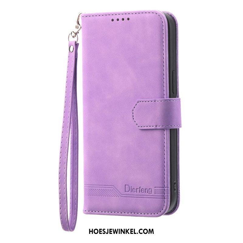 Leren Hoesje Samsung Galaxy S25 5g Dierfeng Bescherming Hoesje