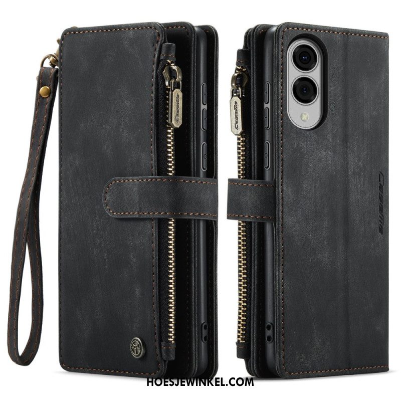 Leren Hoesje Samsung Galaxy S25 5g Edge Caseme Portemonnee