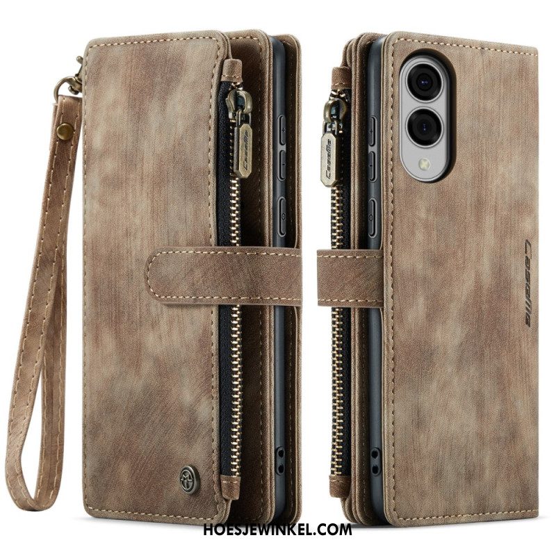 Leren Hoesje Samsung Galaxy S25 5g Edge Caseme Portemonnee