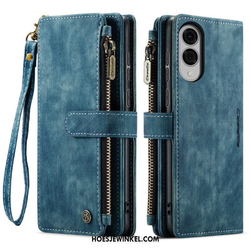 Leren Hoesje Samsung Galaxy S25 5g Edge Caseme Portemonnee