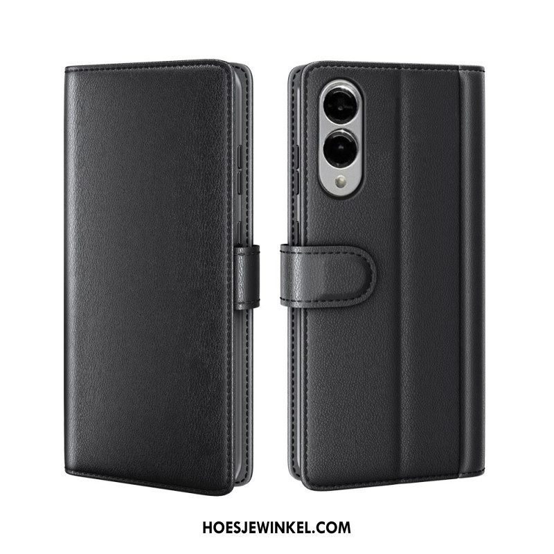 Leren Hoesje Samsung Galaxy S25 5g Edge Echt Leer