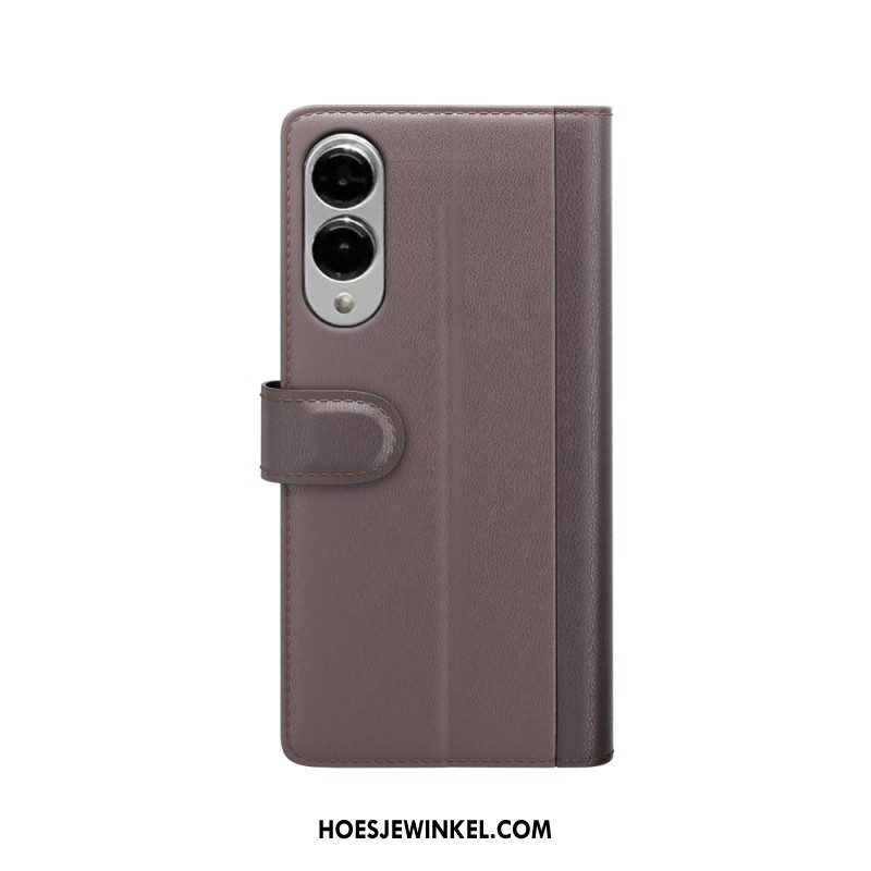 Leren Hoesje Samsung Galaxy S25 5g Edge Echt Leer