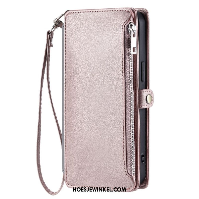 Leren Hoesje Samsung Galaxy S25 5g Edge Ergonomische Polsband