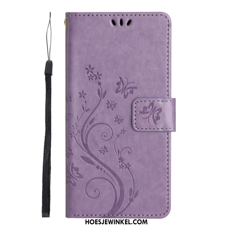 Leren Hoesje Samsung Galaxy S25 5g Edge Kleine Bloemen Bescherming Hoesje