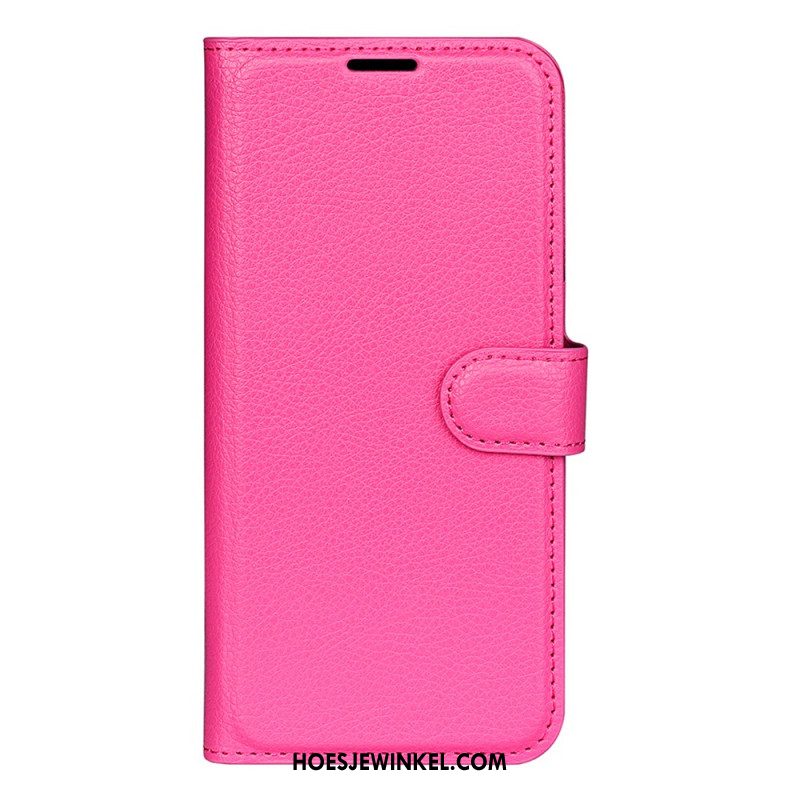 Leren Hoesje Samsung Galaxy S25 5g Edge Lychee Kunstleer Bescherming Hoesje