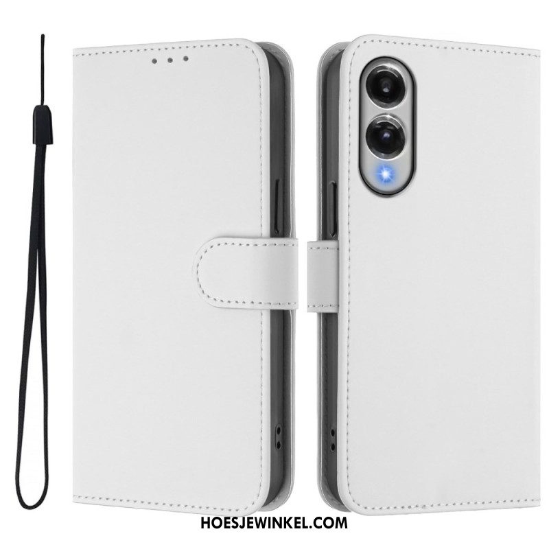 Leren Hoesje Samsung Galaxy S25 5g Edge Monochroom